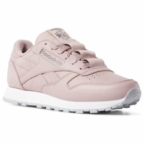 Reebok Classic Leather Turnschuhe Damen - Rosa/Grau/Weiß - DE 312-STF